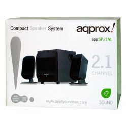 ΗΧΕΙΑ 2.1 WOOFER 4 Watt ΜΕ JACK MAYΡΑ APPROX SP21VL SPEAKERS ΗΧΕΙΑ 2.1 WOOFER 4 Watt ΜΕ JACK MAYΡΑ APPROX SP21VL SPEAKERS