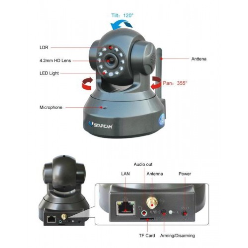 VSTARCAM C7837WIP CAMERA DOME 3.6mm IP66 IR 10m INTERNAL 720p WiFi BLACK ΚΑΜΕΡΑ ΕΣΩΤΕΡΙΚΟΥ ΧΩΡΟΥ VSTARCAM C7837WIP CAMERA DOME 3.6mm IP66 IR 10m INTERNAL 720p WiFi BLACK ΚΑΜΕΡΑ ΕΣΩΤΕΡΙΚΟΥ ΧΩΡΟΥ