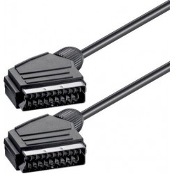 POWERTECH CAB-S001 SCART CABLE MALE 21pin TO SCART MALE 21pin CABLE 1,4m POWERTECH CAB-S001 SCART CABLE MALE 21pin TO SCART MALE 21pin CABLE 1,4m