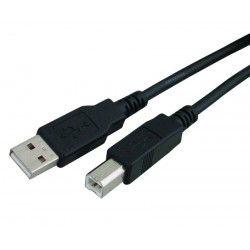 USB A 2.0 Printer Cable A/B 1.5m Black Καλώδιο Εκτυπωτή Μαύρο CAB-U016 16-601 USB A 2.0 Printer Cable A/B 1.5m Black Καλώδιο Εκτυπωτή Μαύρο CAB-U016 16-601