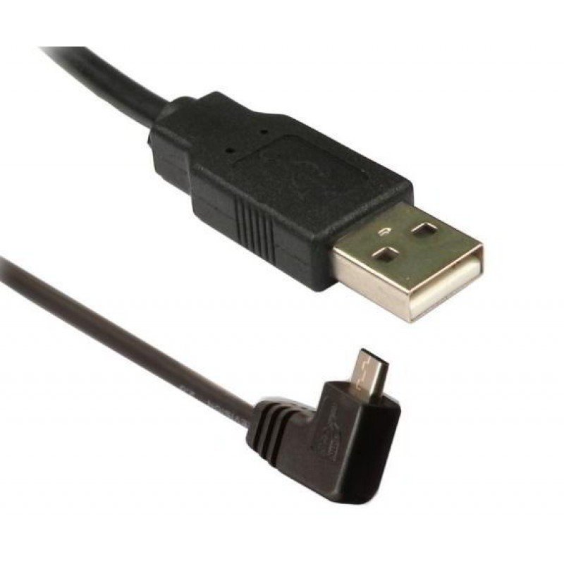 POWERTECH CAB-U027 USB 2.0 Α CABLE FEMALE TO MICRO USB B MALE CORNER 1.5m CABU027 U026