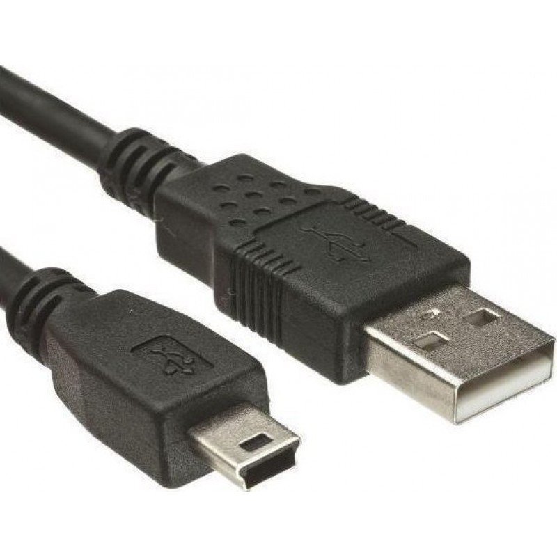 USB A 2.0 Male To USB B Mini Male 5pin Cable 3m Καλώδιο Φόρτισης Powertech CAB-U042