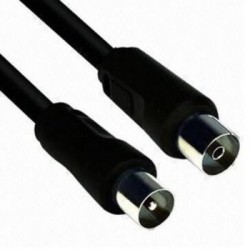 POWERTECH CAB-V019 ANTENA TV COAXIAL RF CABLE M/F BLACK 10m ΟΜΟΑΞΩΝΙΚΟ ΚΑΛΩΔΙΟ ΚΕΡΑΙΑΣ ΜΑΥΡΟ CK30303 RC065 FTT-2-015