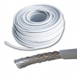 FTT2-004 ANTENA TV COAXIAL CABLE 100m WHITE ΚΑΛΩΔΙΟ ΚΕΡΑΙΑΣ ΟΜΟΑΞΟΝΙΚΟ ΛΕΥΚΟ ΚΟΥΛΟΥΡΑ RG6U 64