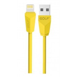 GOLF GL8PD-OR DIAMOND USB A 2.0 APPLE LIGHTNING CABLE CHARGER/DATA YELLOW 1m iPHONE 5/5s/5c/6/6plus/7/7plus & iPAD4/5/air/mini FULL SPEED CERTIFIED CABLE IOS GC-27I-1 GOLF GL8PD-OR DIAMOND USB A 2.0 APPLE LIGHTNING CABLE CHARGER/DATA YELLOW 1m iPHONE 5/5s/5c/6/6plus/7/7plus & iPAD4/5/air/mini FULL SPEED CERTIFIED CABLE IOS GC-27I-1