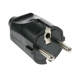 GR 202 POWER PLUG SUKO ADAPTOR MALE BLACK 220-250V 16Am ADAPTER ΤΕΛΙΚΟ ΒΥΣΜΑ ΤΡΟΦΟΔΟΣΙΑΣ ΣΟΥΚΟ ΜΑΥΡΟ ΦΙΣ