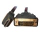 HDMI Male To DVI-D 24+1 Male 1.5m Cable-551/1.5 Gold CAB-H023