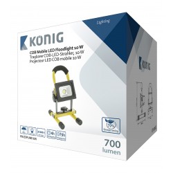 KONIG KNLEDFLMB10W MOBILE RECHARGEABLE LED FLOODLIGHT 10W ΦΟΡΗΤΟΣ ΠΡΟΒΟΛΕΑΣ ΕΠΑΝΑΦΟΡΤΙΖΟΜΕΝΟΣ