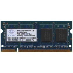 512MB MEMORY RAM SODIM DDR2 -533Mhz- NANYA NT512T64UH8A0FN-37B PC2 4200 CL4 ΜΝΗΜΗ (PC) 512MB MEMORY RAM SODIM DDR2 -533Mhz- NANYA NT512T64UH8A0FN-37B PC2 4200 CL4 ΜΝΗΜΗ (PC)