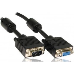 POWERTECH CAB-G007 VGA HD EXTENSION CABLE 15pin MALE/FEMALE FILTERED 2 X FERRITES 5m POWERTECH CAB-G007 VGA HD EXTENSION CABLE 15pin MALE/FEMALE FILTERED 2 X FERRITES 5m