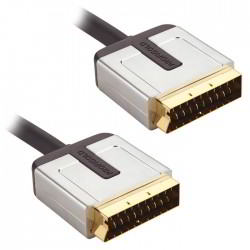 Profigold PROV7101 Scart Male-Male 21pin High Performance Gold Cable 1m Καλώδιο Τηλεόρασης