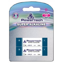POWERTECH PT-353 BATTERIES MONO D PREMIUM ALKALINE 2 X 11900mha BATTERY 1.5 V LR2 POWERTECH PT-353 BATTERIES MONO D PREMIUM ALKALINE 2 X 11900mha BATTERY 1.5 V LR2