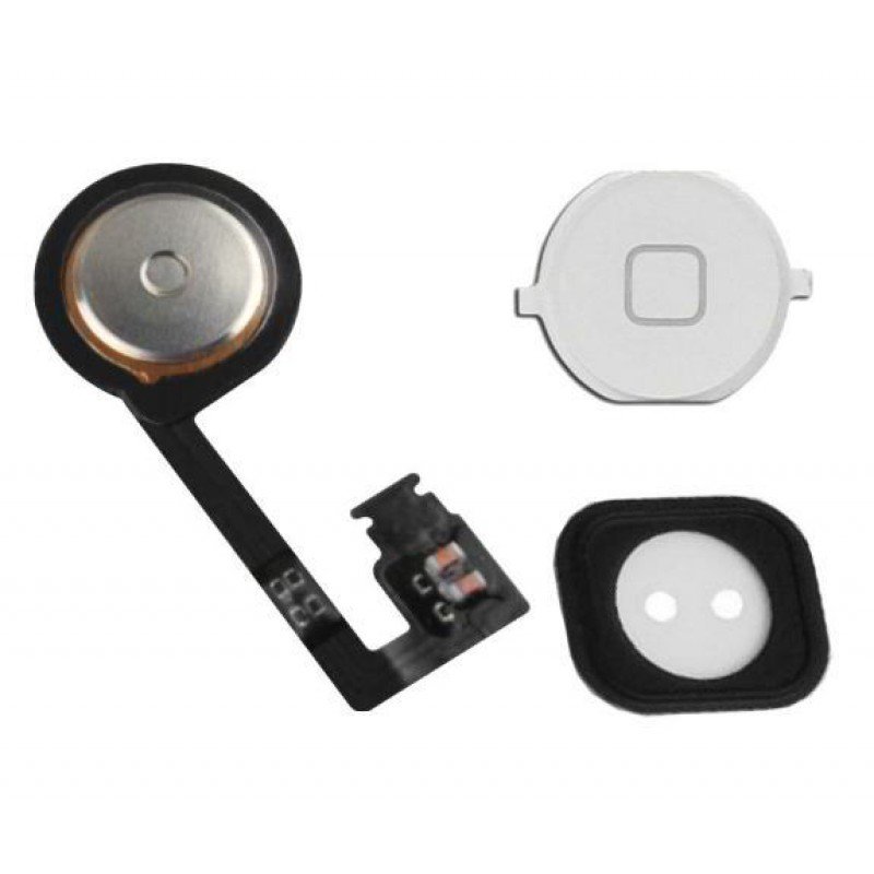 Καλωδιοταινία Κεντρικού Κουμπιού iPhone 4S Λευκό Home Button Flex White i4S