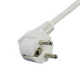 POWER CORD 1.5m WHITE CABLE SUKO PLUG 3 X 1.00 A-06 ΚΑΛΩΔΙΟ ΛΕΥΚΟ ΜΕ ΠΡΙΖΑ ΣΟΥΚΟ HS-R2