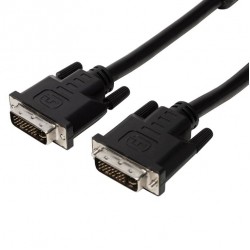 DVI-I MALE 24+5pin TO DVI-1 MALE 24+5pin CABLE 3m VALUELINE VLCP32050B3.00