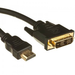 HDMI MALE TO DVI D 24+1 MALE 5m CABLE GOLD VLCP34800B5.00 HDMI MALE TO DVI D 24+1 MALE 5m CABLE GOLD VLCP34800B5.00
