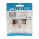 VALUELINE VLCP74020V 0.15m ADAPTOR POWER SUPPLY MOLEX CABLE INTERNAL MALE TO 2 Χ MOLEX POWER CONNECTOR FEMALE CAB-W004