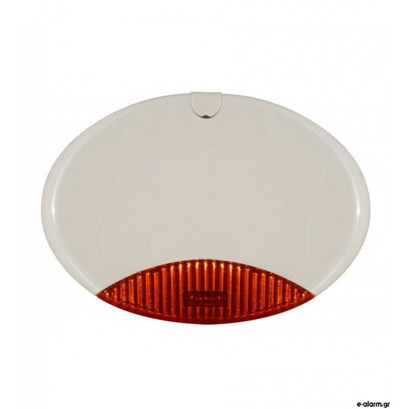 AMC ISIDE 130 OUTDOOR WHITE SIREN WITH RED OPTICAL SIGNALING ΣΕΙΡΗΝΑ ΕΞΩΤΕΡΙΚΗ ΛΕΥΚΗ