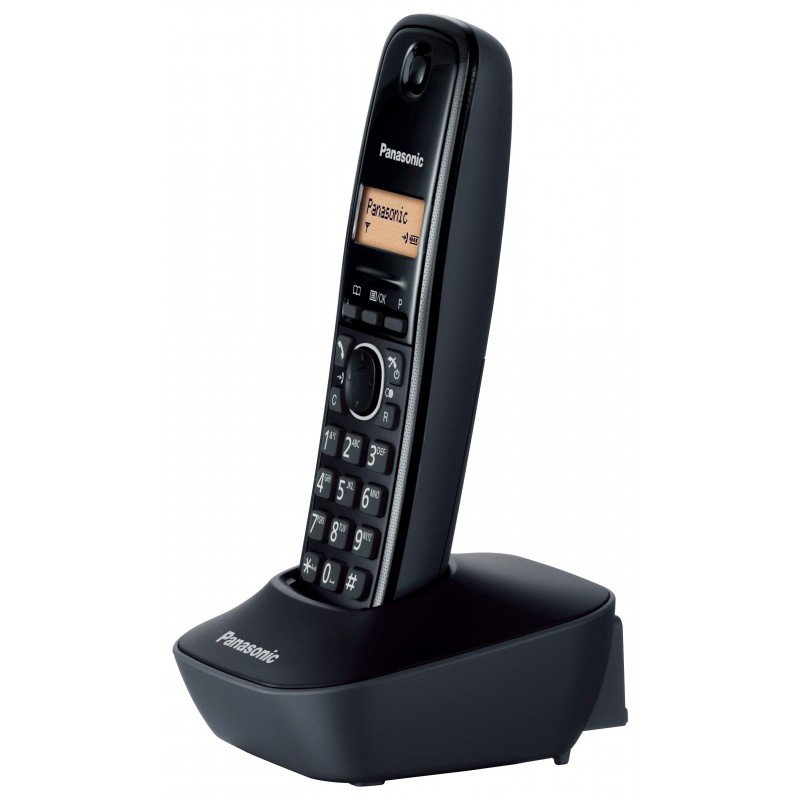 PANASONIC KX-TG1611GRH WIRELESS TELEPHONE DEVICE BLACK ΤΗΛΕΦΩΝΙΚΗ ΣΥΣΚΕΥΗ ΑΣΥΡΜΑΤΗ ΜΑΥΡΗ