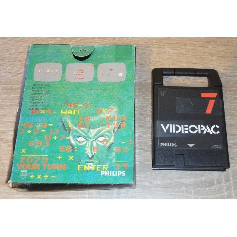 MATHEMATICIAN PHILIPS VIDEOPAC+ G7400 GAME CATRIDGE -USED-