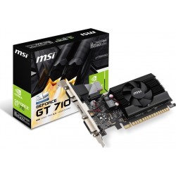 Msi GT7102GD3LP Pci-E 2.0 Nvidia GeForce GT 710 Low Profile 2Gb/DDR3/64Bit VGA/DL-DVI-D/HDMI Κάρτα Γραφικών -used-