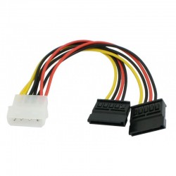 POWERTECH CAB-W003 0.20m ADAPTOR INTERNAL MOLEX MALE TO 2 Χ SATA MALE 15pin CONNECTOR POWER TECH CABW003