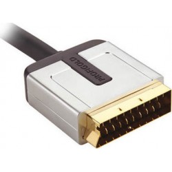 Profigold PROV7101 Scart Male-Male 21pin High Performance Gold Cable 1m Καλώδιο Τηλεόρασης
