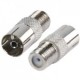 ADAPTOR SATTELITE TV CABLE METALLIC F FEMALE-RCA FEMALE ΒΥΣΜΑ ΜΕΤΑΛΛΙΚΟ ΘΥΛΗΚΟ-ΘΥΛΗΚΟ ΜΟΥΦΑ FC-028