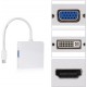 Display port Mini Male 0.20m To HDMI 1.4 - VGA - DVI Female White CAB-DP016 FTT14-015 181577 Display port Mini Male 0.20m To HDMI 1.4 - VGA - DVI Female White CAB-DP016 FTT14-015 181577