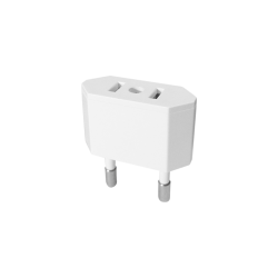 EMY CV-01 POWER AC PLUG SMALL ADAPTOR WHITE USA TO GREEK 14489 PT-927 EMY CV-01 POWER AC PLUG SMALL ADAPTOR WHITE USA TO GREEK 14489 PT-927