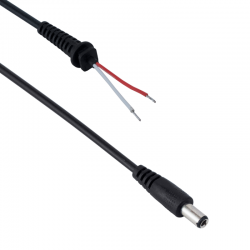 POWER CABLE CHARGER DC 5.5mm X 2.5mm BLACK 1m ΚΑΛΩΔΙΟ ΤΡΟΦΟΔΟTIKOY 18305 POWER CABLE CHARGER DC 5.5mm X 2.5mm BLACK 1m ΚΑΛΩΔΙΟ ΤΡΟΦΟΔΟTIKOY 18305
