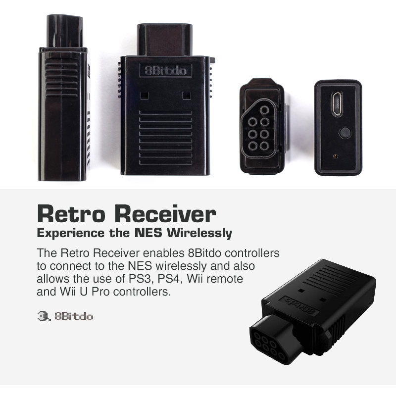 8BITDO BLUETOOTH RETRO RECEIVER ADAPTOR FOR NES