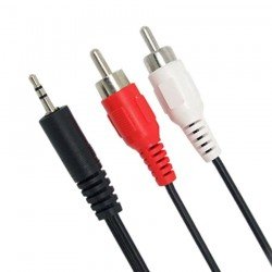 POWERTECH CAB-R008 JACK 3.5 MALE TO 2 X RCA MALE CABLE 3m POWER TECH CABR008 POWERTECH CAB-R008 JACK 3.5 MALE TO 2 X RCA MALE CABLE 3m POWER TECH CABR008