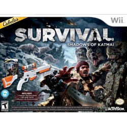 CABELAS SURVIVAL SHADOWS OF KATMAI & GUN PRO PISTOL BUNDLE GAMER TWIN PACK (Wii)