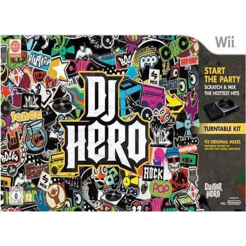 DJ HERO & TURNTABLE KIT BUNDLE (Wii) GCTECH
