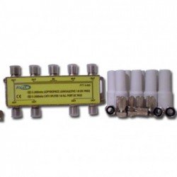 Διακλαδωτής Σήματος Κεραίας FTT5-005 TV Splitter Adapter 5-2400Mhz 1:8 DC Pass Waterproof Διακλαδωτής Σήματος Κεραίας FTT5-005 TV Splitter Adapter 5-2400Mhz 1:8 DC Pass Waterproof