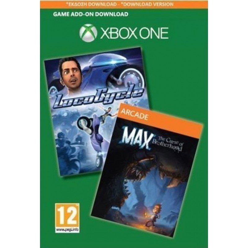 LOCOCYCLE & MAX THE CURSE OF BROTHERHOOD 2 X GAMES BUNDLE DOWNLOAD CODES (XBOX ONE)