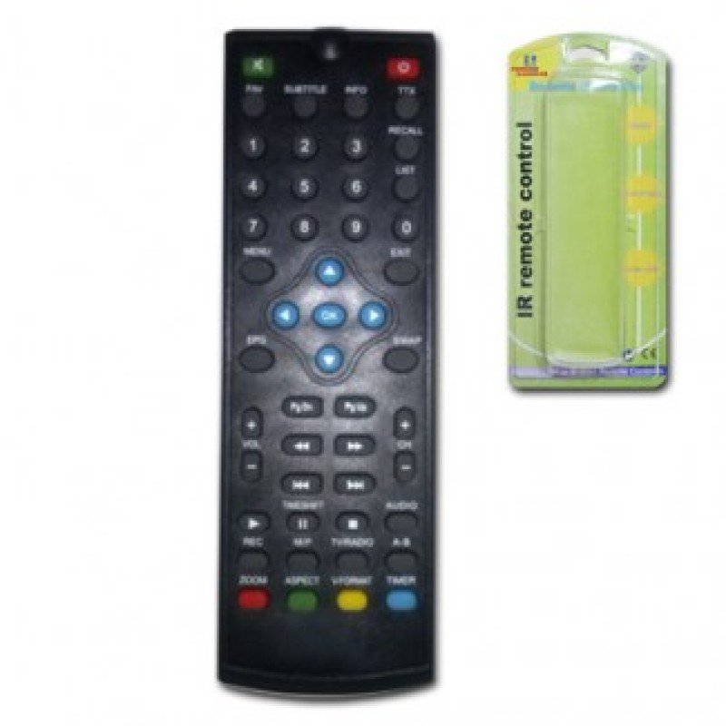 Remote Control Black LOR 176 Learn DVB-T Τηλεχειριστήριο Αποκωδικοποιητή