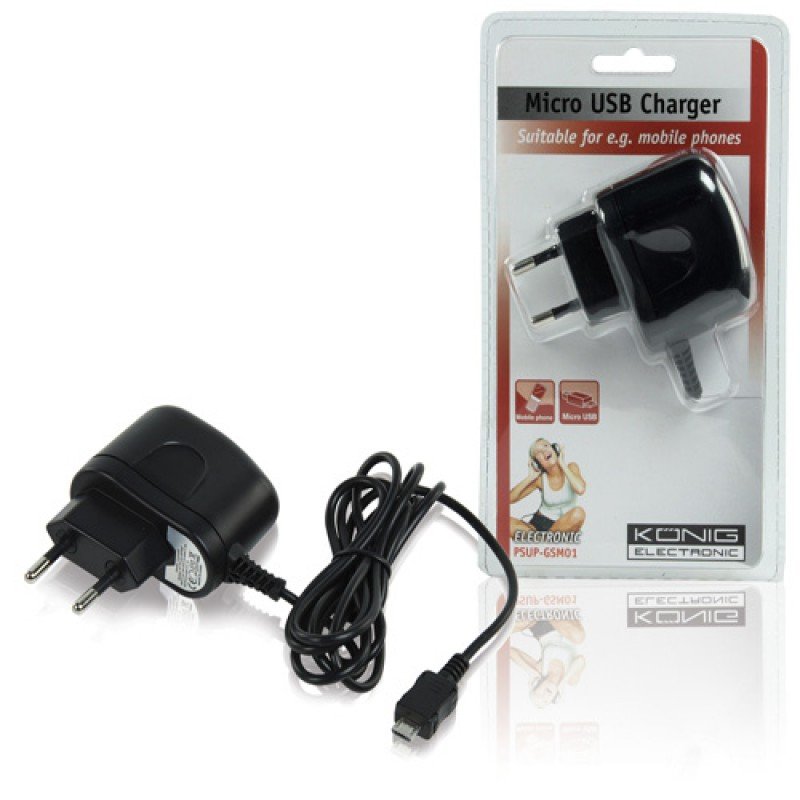 ΤΡΟΦΟΔΟΤΙΚΟ MOBILE PHONE POWER ADAPTER MICRO USB KONIG PSUP-GSM01