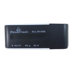 POWERTECH PT-161 USB A 2.0 MULTI SMART CARD READER BLACK POWERTECH PT-161 USB A 2.0 MULTI SMART CARD READER BLACK