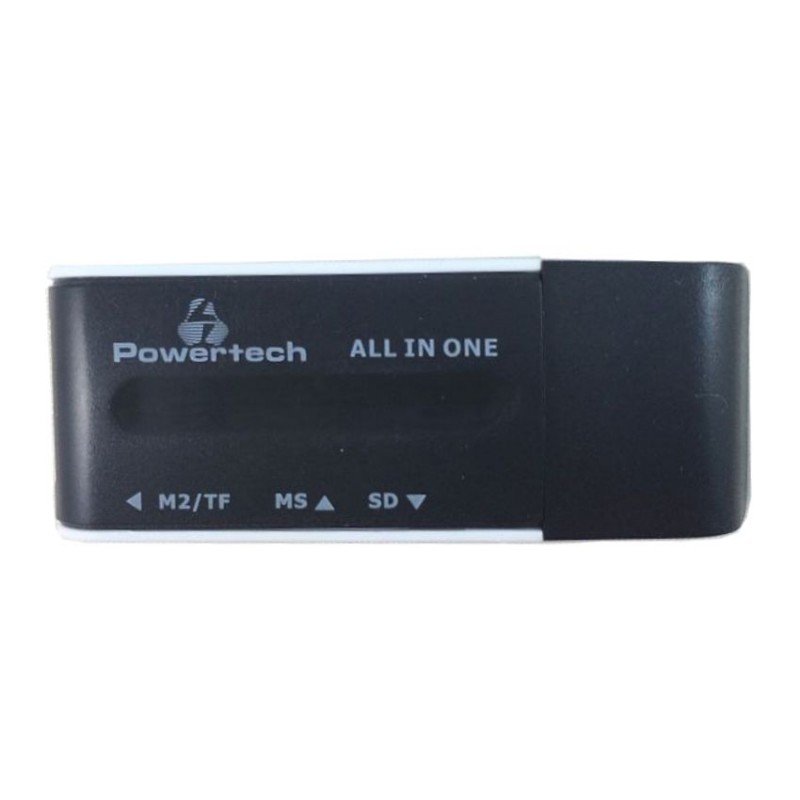 POWERTECH PT-161 USB A 2.0 MULTI SMART CARD READER BLACK POWERTECH PT-161 USB A 2.0 MULTI SMART CARD READER BLACK