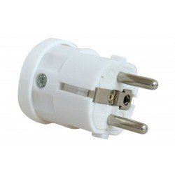 Power Plug suko Adaptor Male White 220-250V 16Am Τελικό Βύσμα Τροφοδοσίας Σούκο Αρσενικό Λευκό Powertech PT-172 Power Plug suko Adaptor Male White 220-250V 16Am Τελικό Βύσμα Τροφοδοσίας Σούκο Αρσενικό Λευκό Powertech PT-172