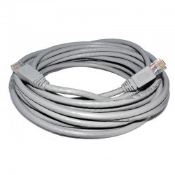  UTP Ethernet Cable 15m Gray Cat 5 Καλώδιο Δικτύου Γκρι CAB-N028 FTT6-085 S1415 R 