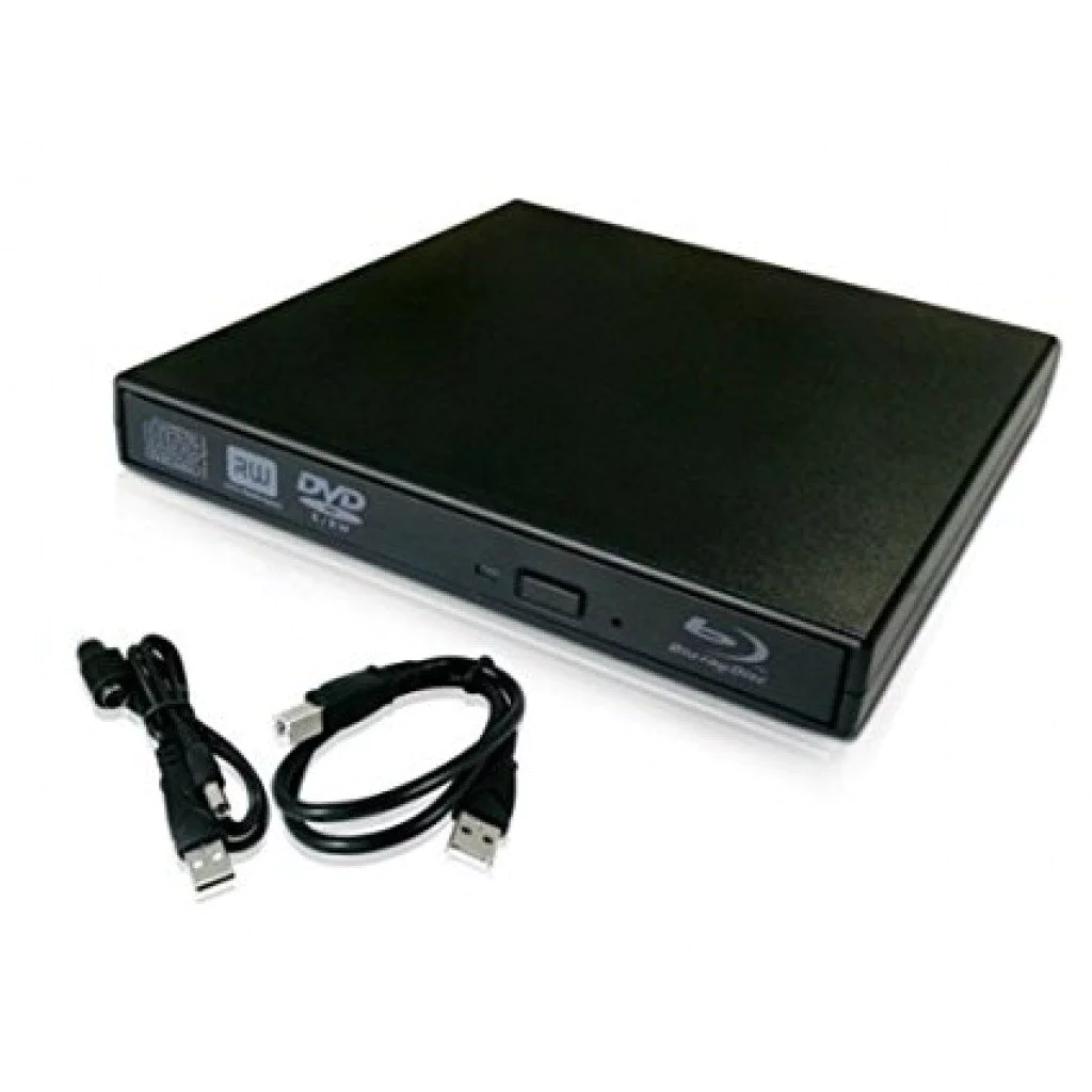 BLU-RAY READER & DVD WRITER 6X SLIM EXTERNAL PORTABLE USB 2.0 BLACK ...