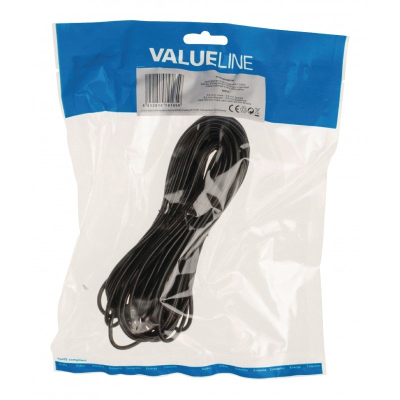 VALUELINE VLAP22050B100 CABLE NIKEL STEREO 10m EXTENSION 3.5m JACK MALE TO 3.5 JACK FEMALE ΠΡΟΕΚΤΑΣΗ ΚΑΛΩΔΙΟΥ ΗΧΟΥ VLAP 22050 B10.00