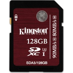 KINGSTON SDA3/128GB MEMORY SD CARD 128Gb UDXC UHS-I U3 90Mb/s 4K2K ΜΝΗΜΗ KINGSTON SDA3/128GB MEMORY SD CARD 128Gb UDXC UHS-I U3 90Mb/s 4K2K ΜΝΗΜΗ