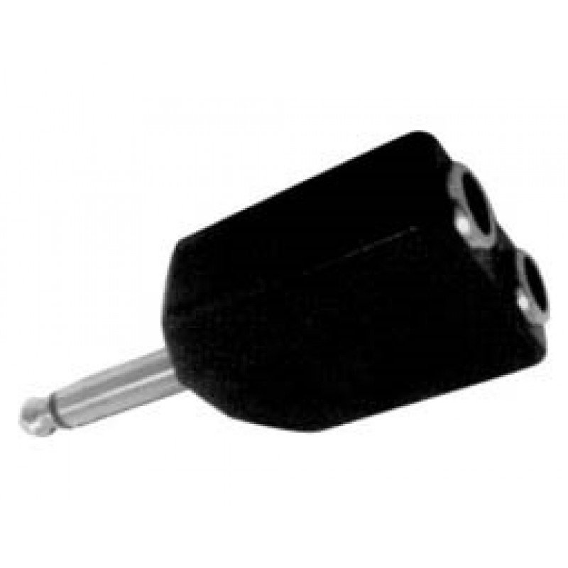 ADAPTOR 6.3 JACK ΜΟΝΟ MALE TO 2 X 6.3 JACK ΜΟΝΟ FEMALE EA2068