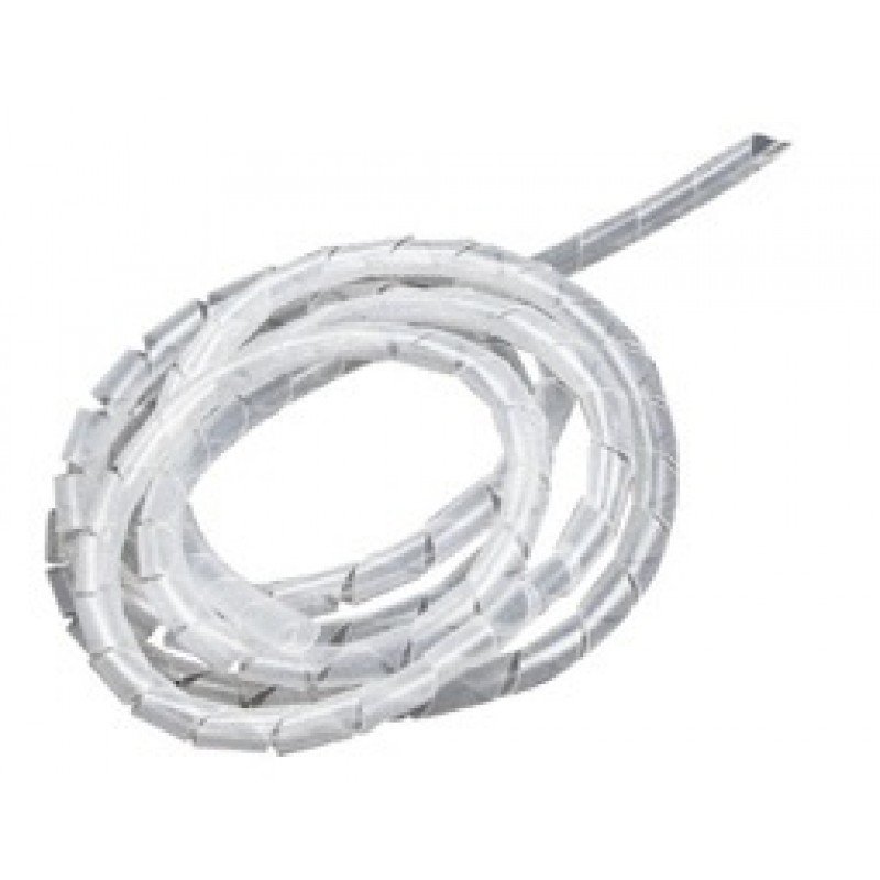 Wiretube Spiral 10m Transparent 13.9mm Σωλήνας Σπιράλ Τακτοποίησης Καλωδίων Διαφανής SWB-12 CHS