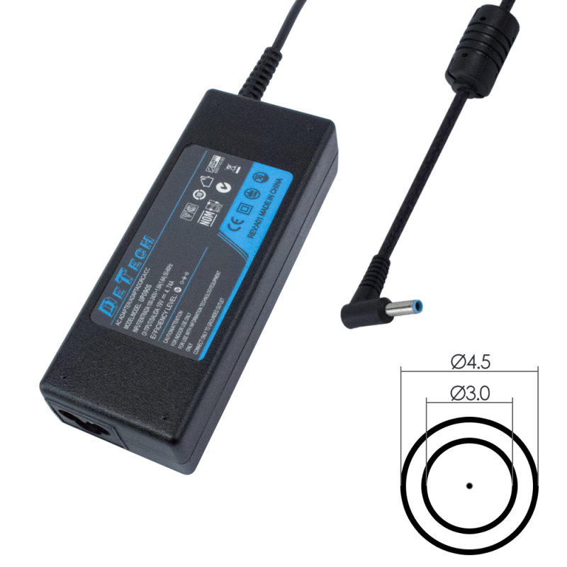 DETECH NOTEBOOK CHARGER AC/DC POWER ADAPTER DELL 19.5V 4.62A 90W ΤΡΟΦΟΔΟΤΙΚΟ ΦΟΡΗΤΟΥ 292