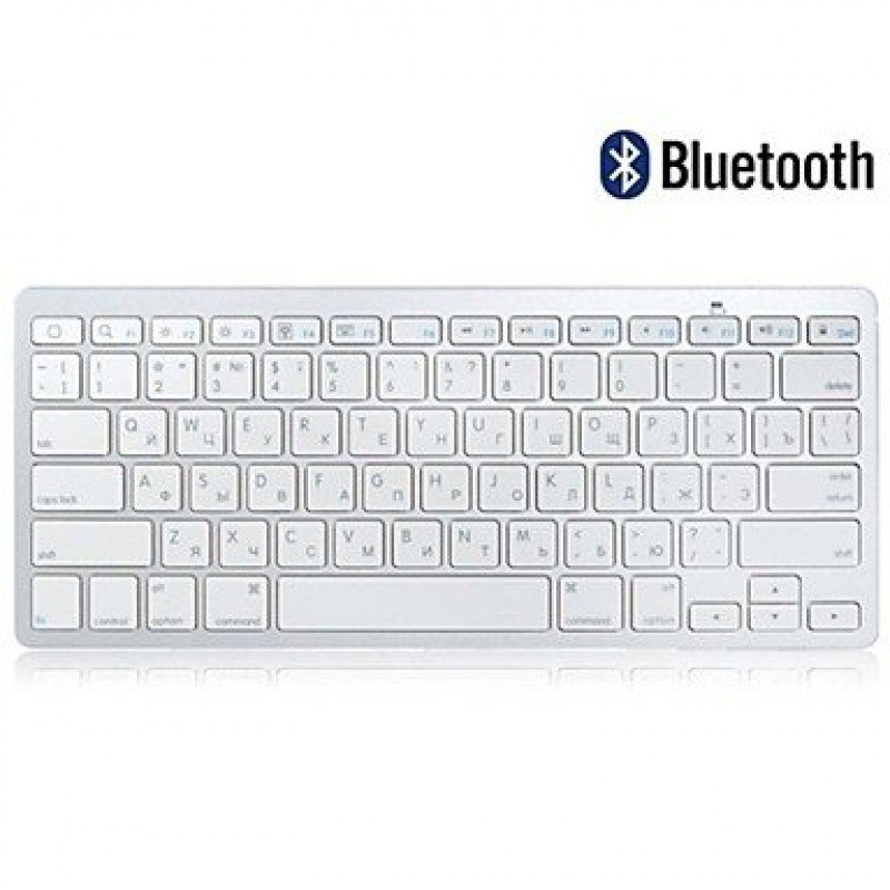 BK6001 WIRELESS SLIM KEYBOARD BLUETOOTH WHITE ENGLISH ΠΛΗΚΤΡΟΛΟΓΙΟ ΑΣΥΡΜΑΤΟ ΛΕΥΚΟ ΑΓΓΛΙΚΟ 17740-4